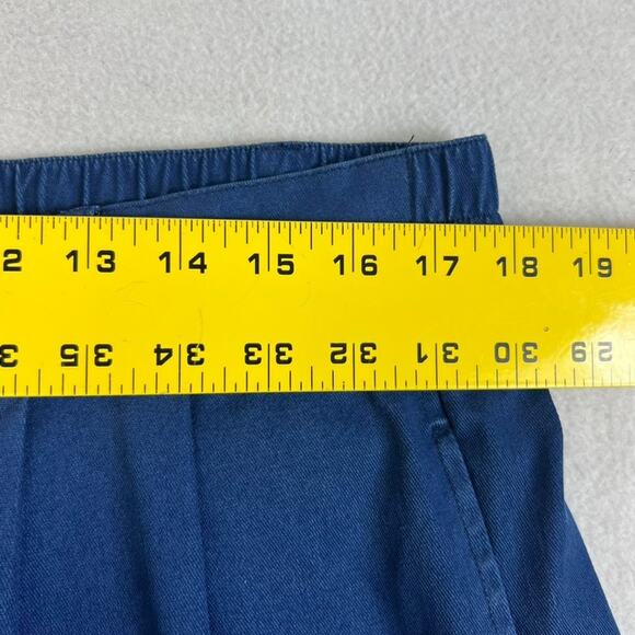 Halara Wide Leg Pants Women's XL Blue Lyocell Blend Front Pleated Slash Pockets - Picture 10 of 10